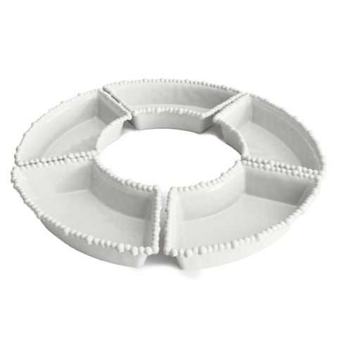 Baci Milano - Joke Appetizer Dish White Set 5pce