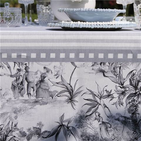 Baci Milano - Joke Stain-Resistant Cotton Table Runner Blue 48x150cm