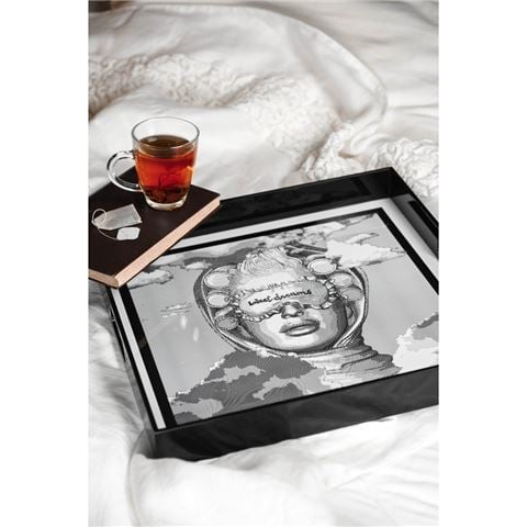 Baci Milano - Sagrada Familia Square Tray La Sognatrice 45cm