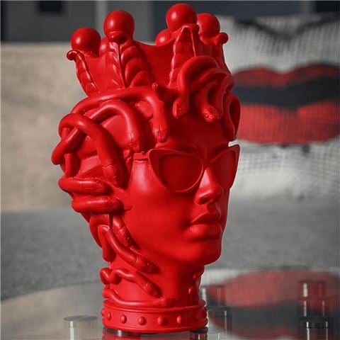 Baci Milano - Sagrada Familia Head Statue La Vipera Red