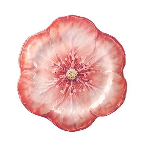 Baci Milano - Botanica Dessert Plate Coral 23cm