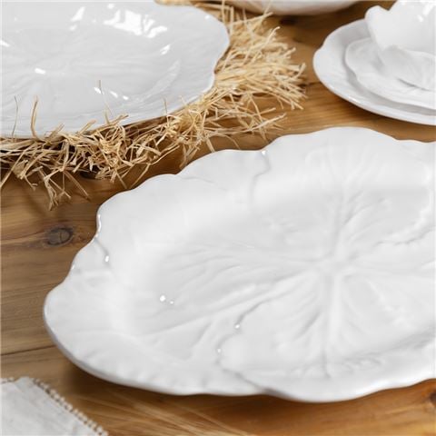 Baci Milano Botanica Round Serving Plate White 40.5cm - Peter's of Kensington