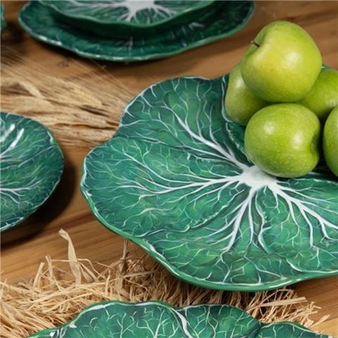 Baci Milano Botanica Round Serving Plate Green 40.5cm - Peter's of Kensington