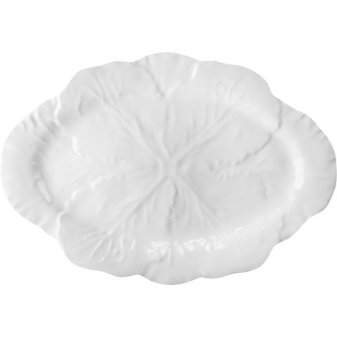 Baci Milano - Botanica Oval Serving Plate White 50x35cm