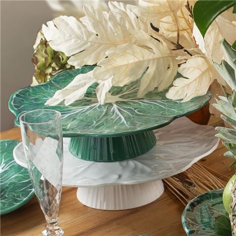 Baci Milano - Botanica Cake Stand White 40.5cm