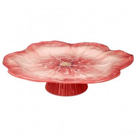 Baci Milano - Botanica Cake Stand Coral 40.5cm