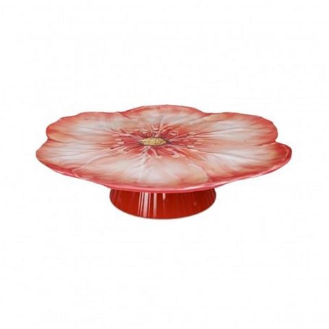 Baci Milano - Botanica Cake Stand Coral 32.5cm