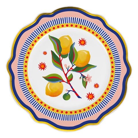 Baci Milano - Dolce Vita Dinner Plate Lemon 27cm