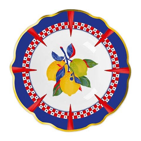 Baci Milano - Dolce Vita Soup Plate Lemon 23cm