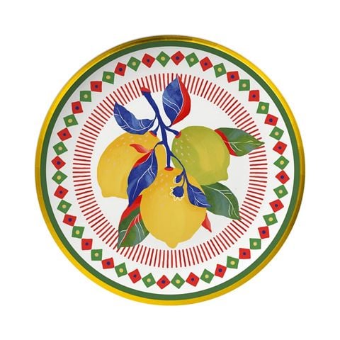 Baci Milano - Dolce Vita Bread Plate Lemon 16cm