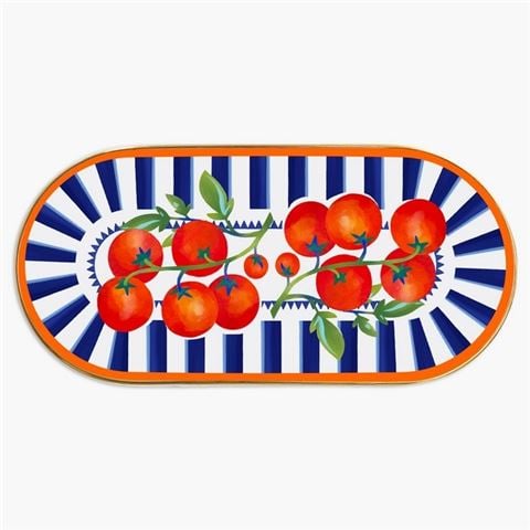 Baci Milano - Dolce Vita Oval Tray Tomatoes 24x11cm