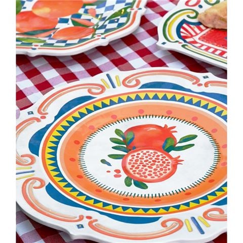 Baci Milano - Dolce Vita Dinner Plate Pomegranate 28cm