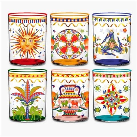 Baci Milano - Dolce Vita Tumbler 370ml Set 6pce