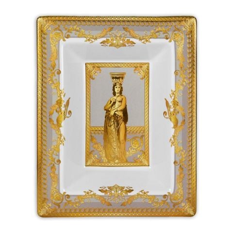 Baci Milano - Minerva Rectangular Tray Taupe