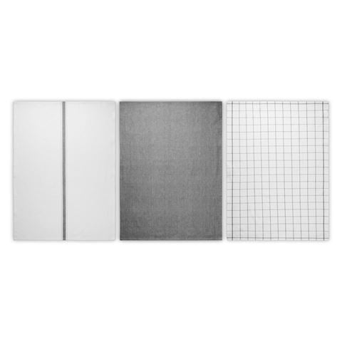 Le Creuset - 3pce  Kitchen Towel Set Charbon