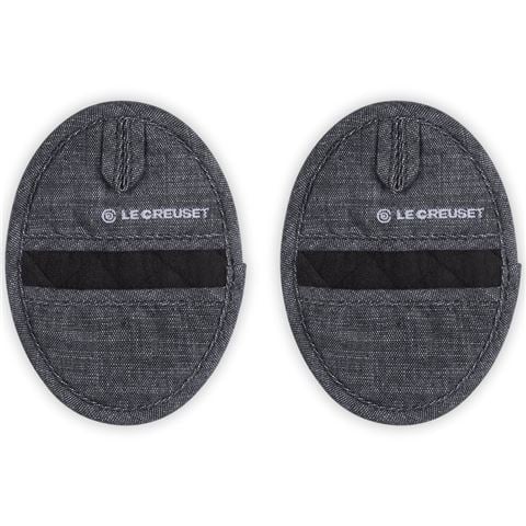 Le Creuset - 2pce Oval Pot Holder Set Noir