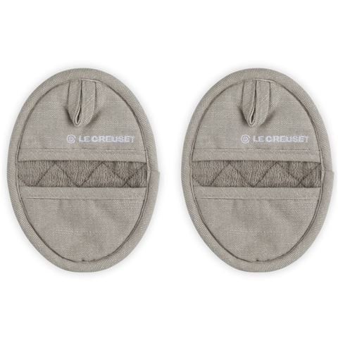Le Creuset - 2pce Oval Pot Holder Set Sable