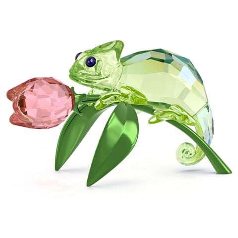 Swarovski Crystal - Idyllia Chameleon and Tulip