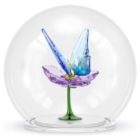 Swarovski Crystal - Idyllia Glass Ball Butterfly And Flower Figurine