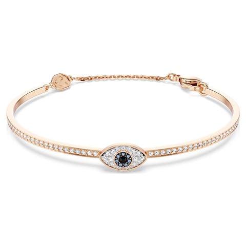 Swarovski Jewellery - Symbolica Evil Eye Bangle w/Rose Gold-Tone Plate