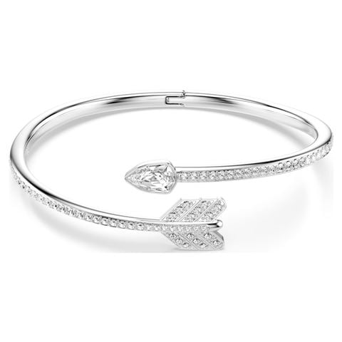 Swarovski Jewellery - Idyllia Bangle Mixed Cuts Arrow White Rhodium Plated