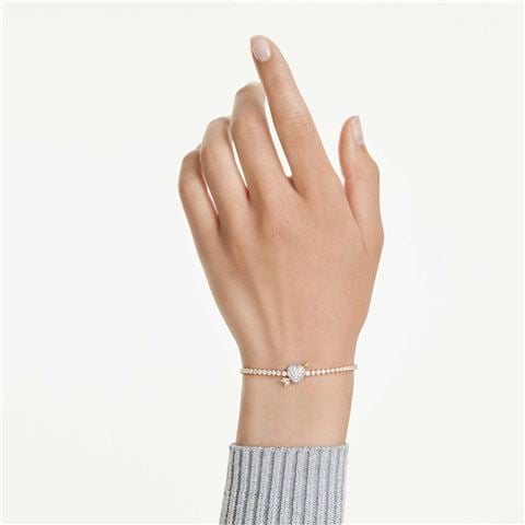 Swarovski Jewellery - Idyllia Heart With Arrow Bracelet w/Gold-Tone Plate