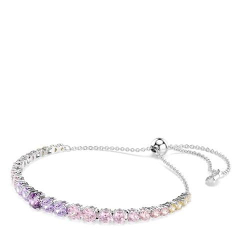 Swarovski Jewellery - Matrix Pastel Rainbow Tennis Bracelet w/Rhodium-Plate