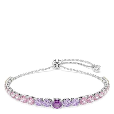 Swarovski Jewellery - Matrix Pastel Rainbow Tennis Bracelet w/Rhodium-Plate