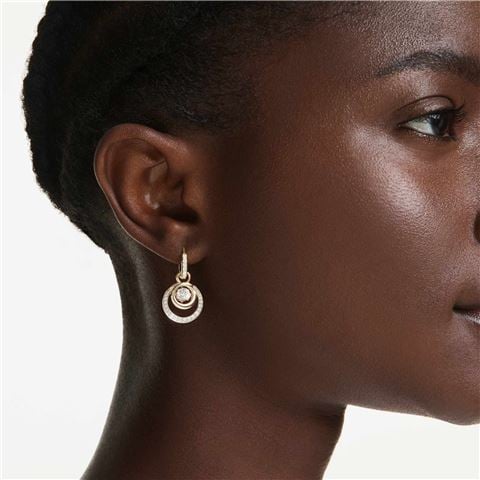 Swarovski Jewellery - Hyperbola Drop Earrings w/Dancing Stones & Gold-Tone Plate