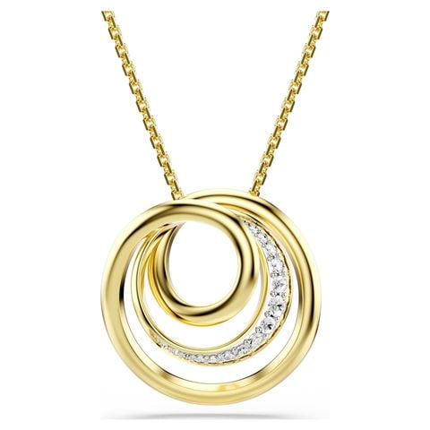 Swarovski Jewellery - Hyperbola Glistening Loop Necklace w/Gold-Tone Plate