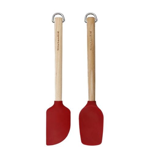 KitchenAid - Birchwood Mini Spatula Set Empire Red 2pce