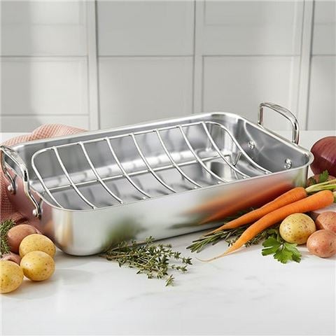 Essteele - Stainless Steel Roaster W/Rack 35x25x8cm