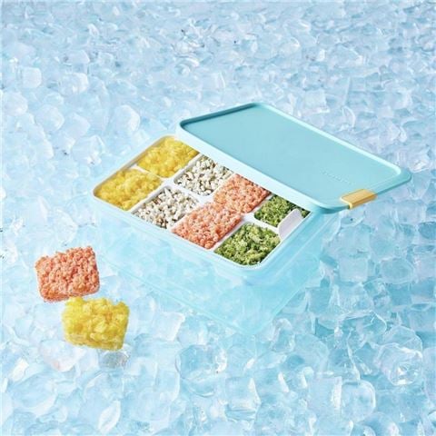 Lock & Lock - Freezer Fit Rectangular Container 1.65L with Divider 45ml