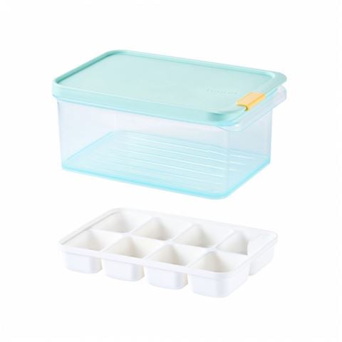 Lock & Lock - Freezer Fit Rectangular Container 1.65L with Divider 45ml