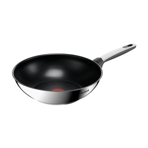 Tefal - Emotion+ Induction Stainless Steel Non-Stick Wok 28cm