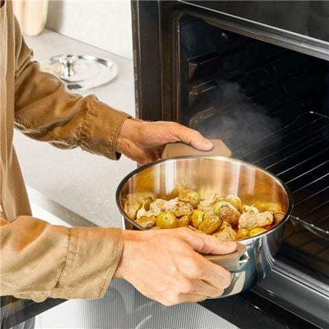 Tefal Emotion+ Gourmet Induction Stainless Steel Uncoated Dutch Oven 24cm - Peter's of Kensington
