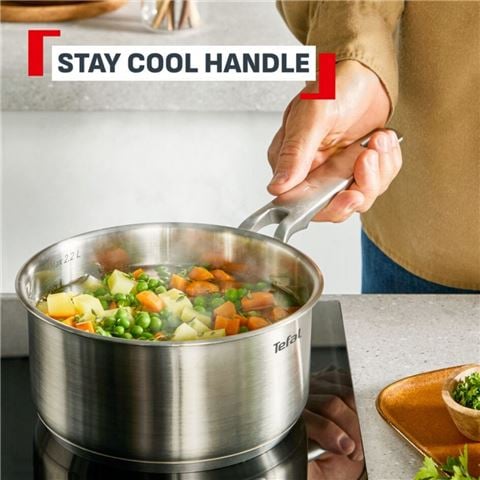 Tefal - Space+ Extreme Induction Stainless Steel Saucepan 18cm