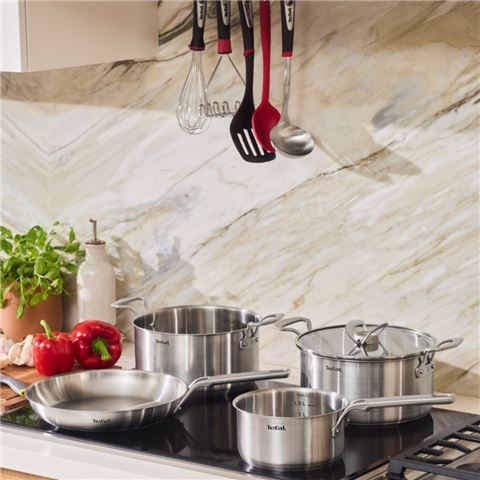 Tefal - Space+ Extreme Induction Stainless Steel Cookware Set 5pce