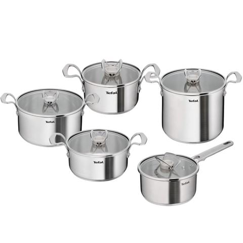 Tefal - Space+ Extreme Induction Stainless Steel Cookware Set 5pce