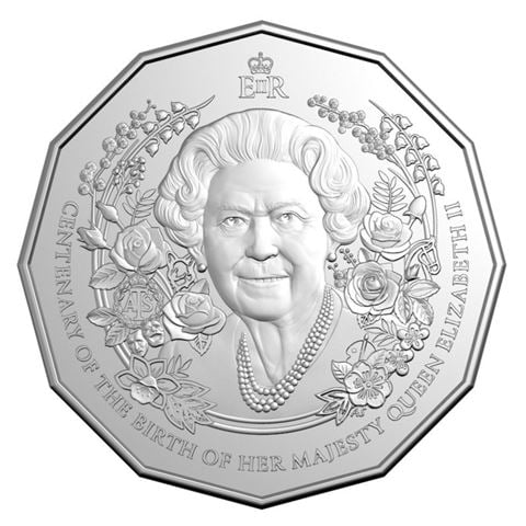 Royal Australian Mint - 2026 HM Queen Elizabeth II Centenary of Birth 50c Uncirculated Coin