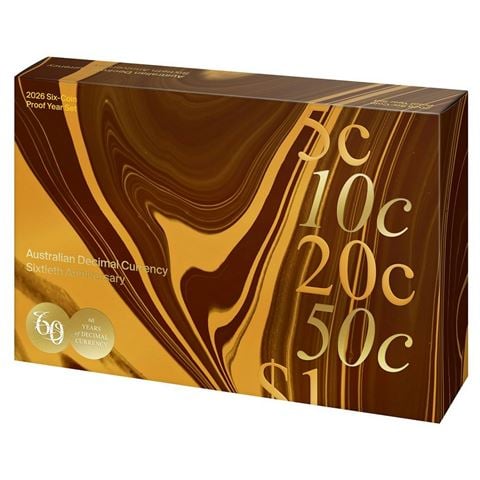 Royal Australian Mint - 2026 Decimal Currency 60th Anniversary Proof Six-Coin Year Set