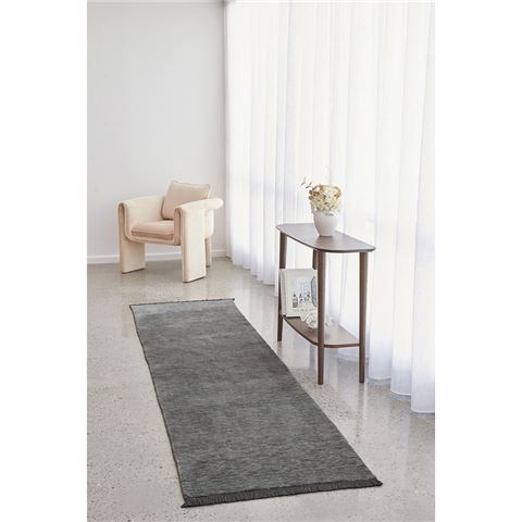 Conscious Loom Rugs Kinship Runner Seal Grey 400x80cm - Peter's of Kensington