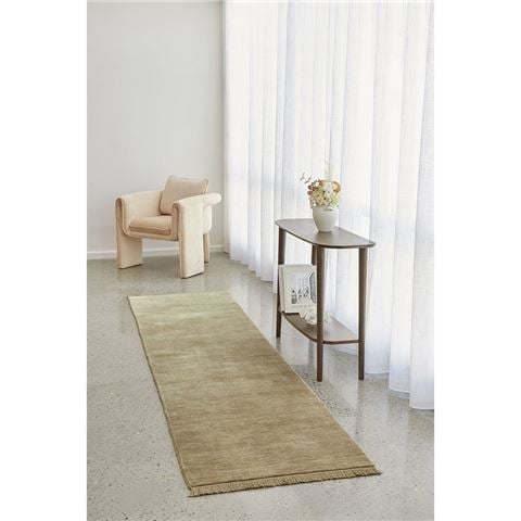 Conscious Loom Rugs - Kinship Runner Oyster 300x80cm