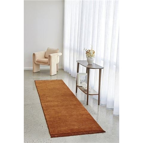 Conscious Loom Rugs - Kinship Runner Paprika 400x80cm