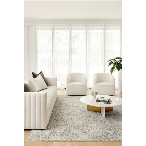 Emma Blomfield Rugs Plume Runner Frost 400x80cm - Peter's of Kensington
