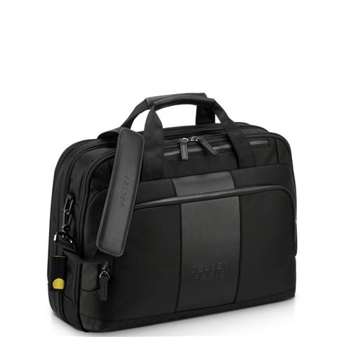 Delsey - Wagram 15.6inch Laptop Briefcase Black