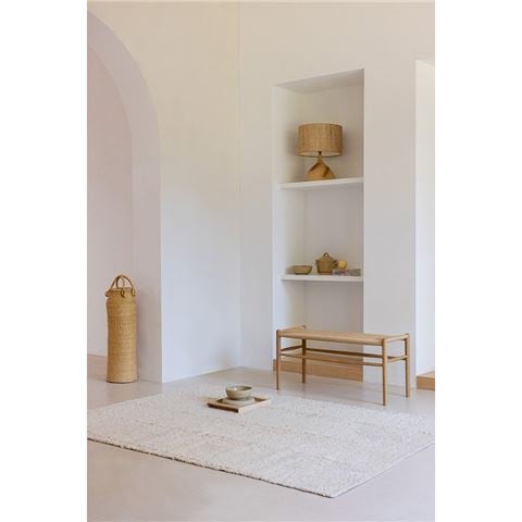 Brink & Campman Craft Fundament Rug Wool White 200x140cm - Peter's of Kensington
