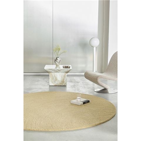 Brink & Campman Decor Echo Round Rug Sand 150x150cm - Peter's of Kensington