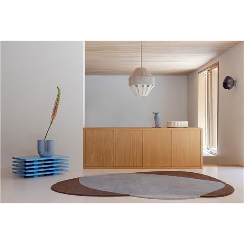 Brink & Campman Element Chad Rug Brown/Blue 240x204cm - Peter's of Kensington