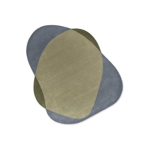 Brink & Campman - Element Chad Rug Grey/Green 188x160cm